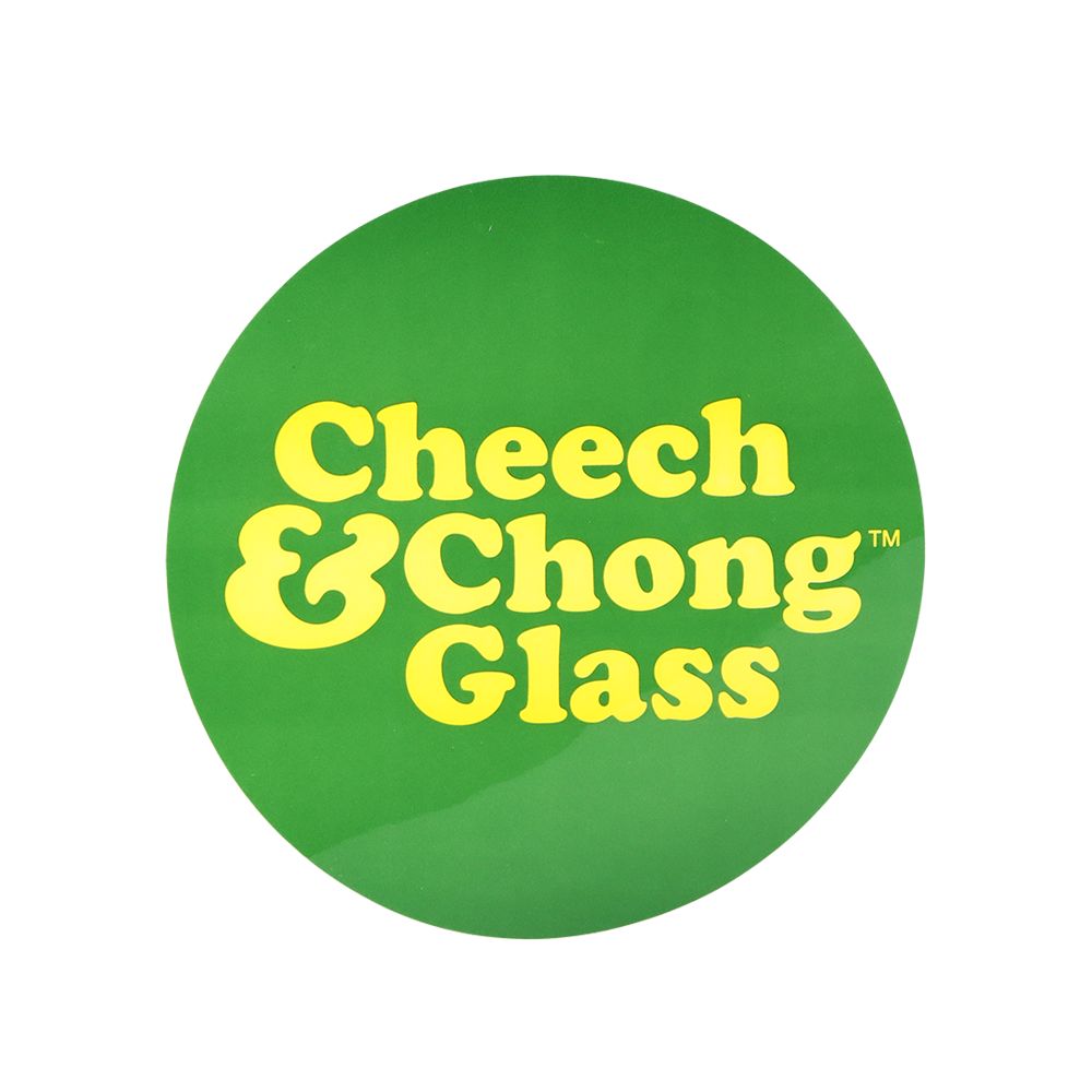 Cheech & Chong Glass Tie Dye Glow Glass Beaker Bong - 10"