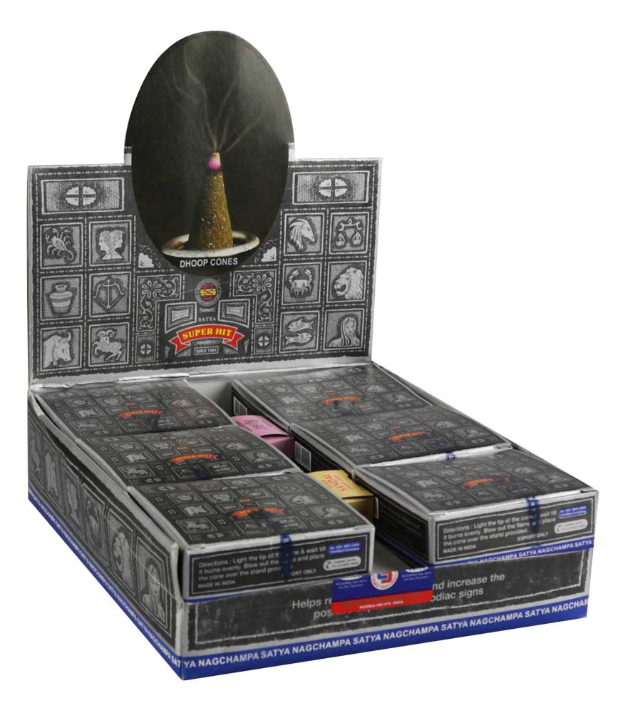 Satya Cone Incense - 12 cones per pack 12pcs 2 Scent Options