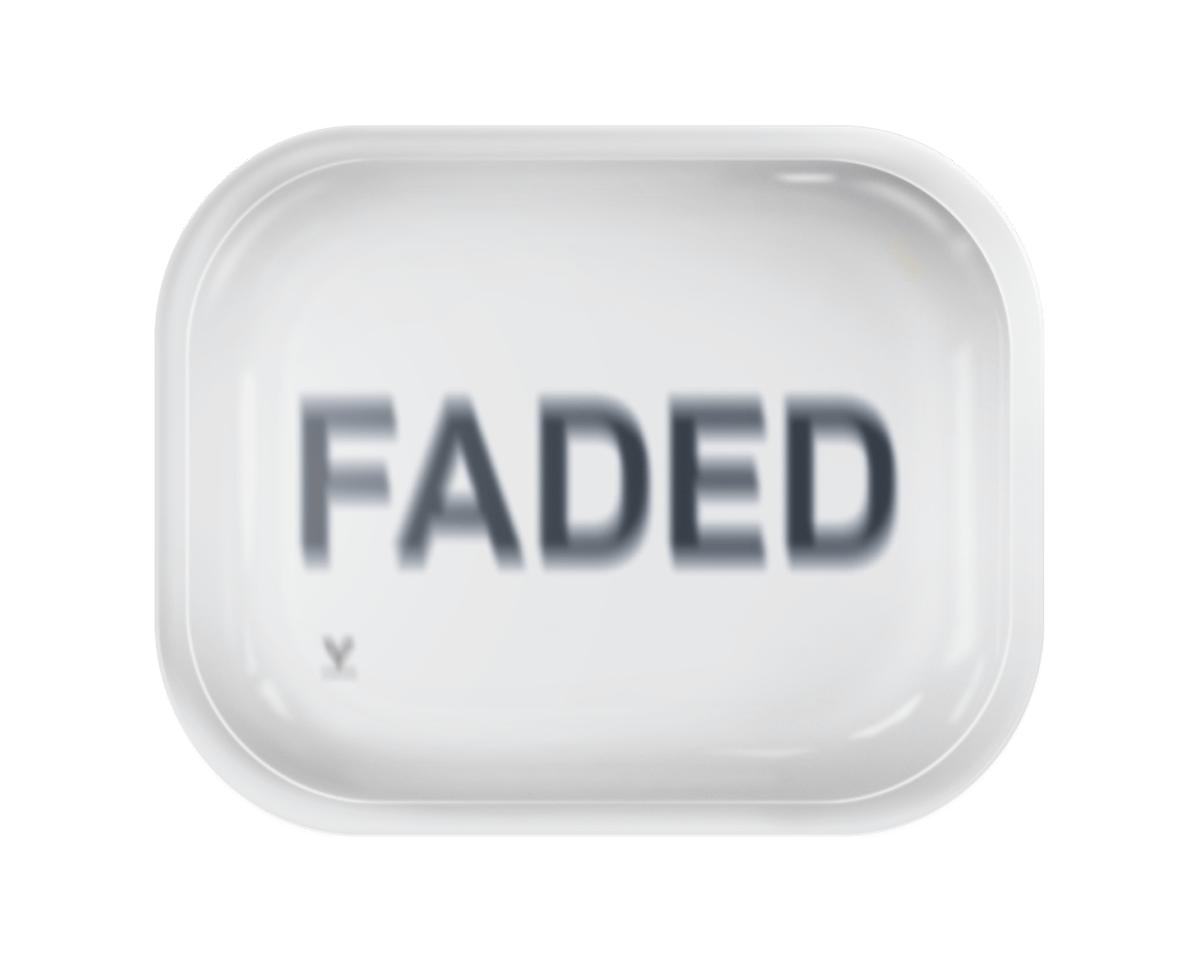 Faded Metal Rollin' Tray 2 Size Options