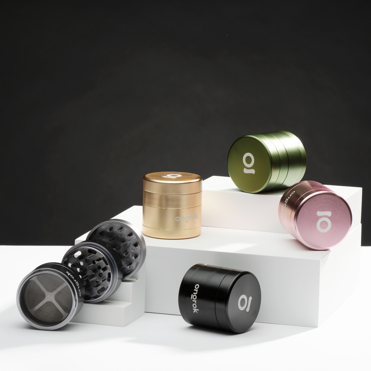 Ongrok Premium 4 Piece EZ Grinder 5 Color Options