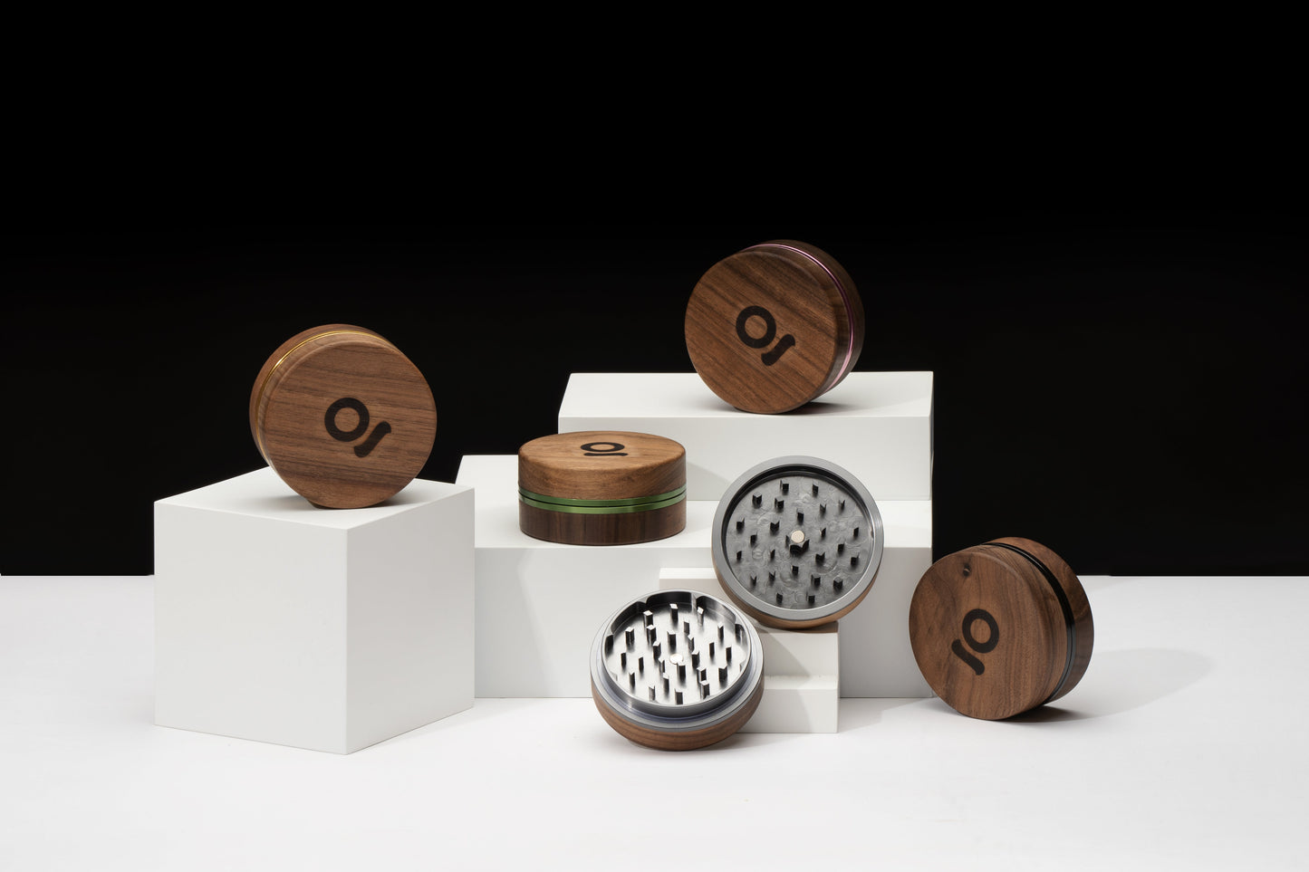 ONGROK 3 Inch, 2-Piece Walnut Grinder 5 Color Options
