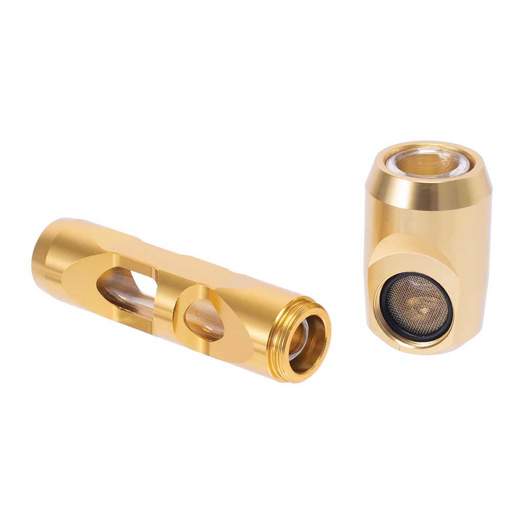 ALUMINUM GLASS SMOKING PIPE MULTIPLE COLORS