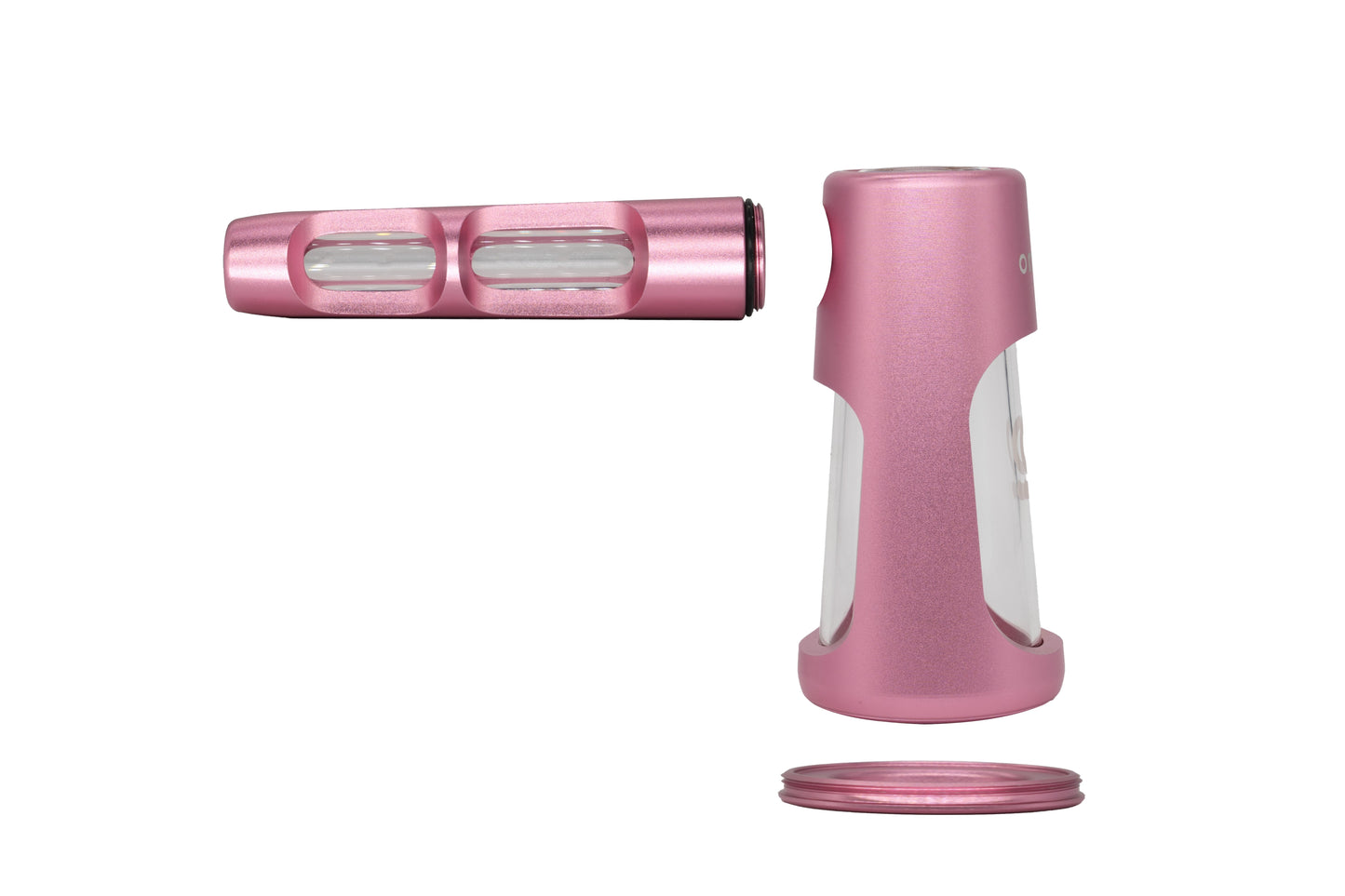 ONGROK Portable Glass Aluminum Bubbler Pipe