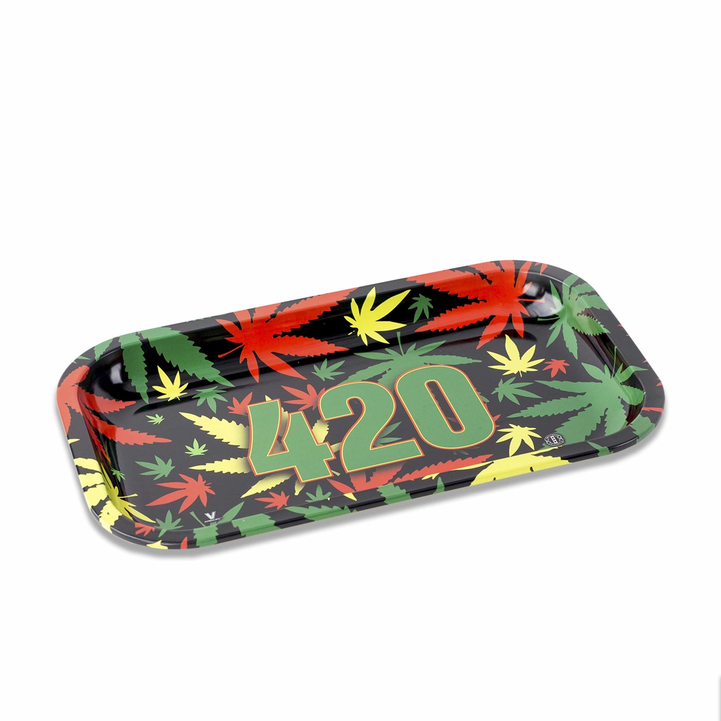 420 Rasta Metal Rollin' Tray 2 Size Options