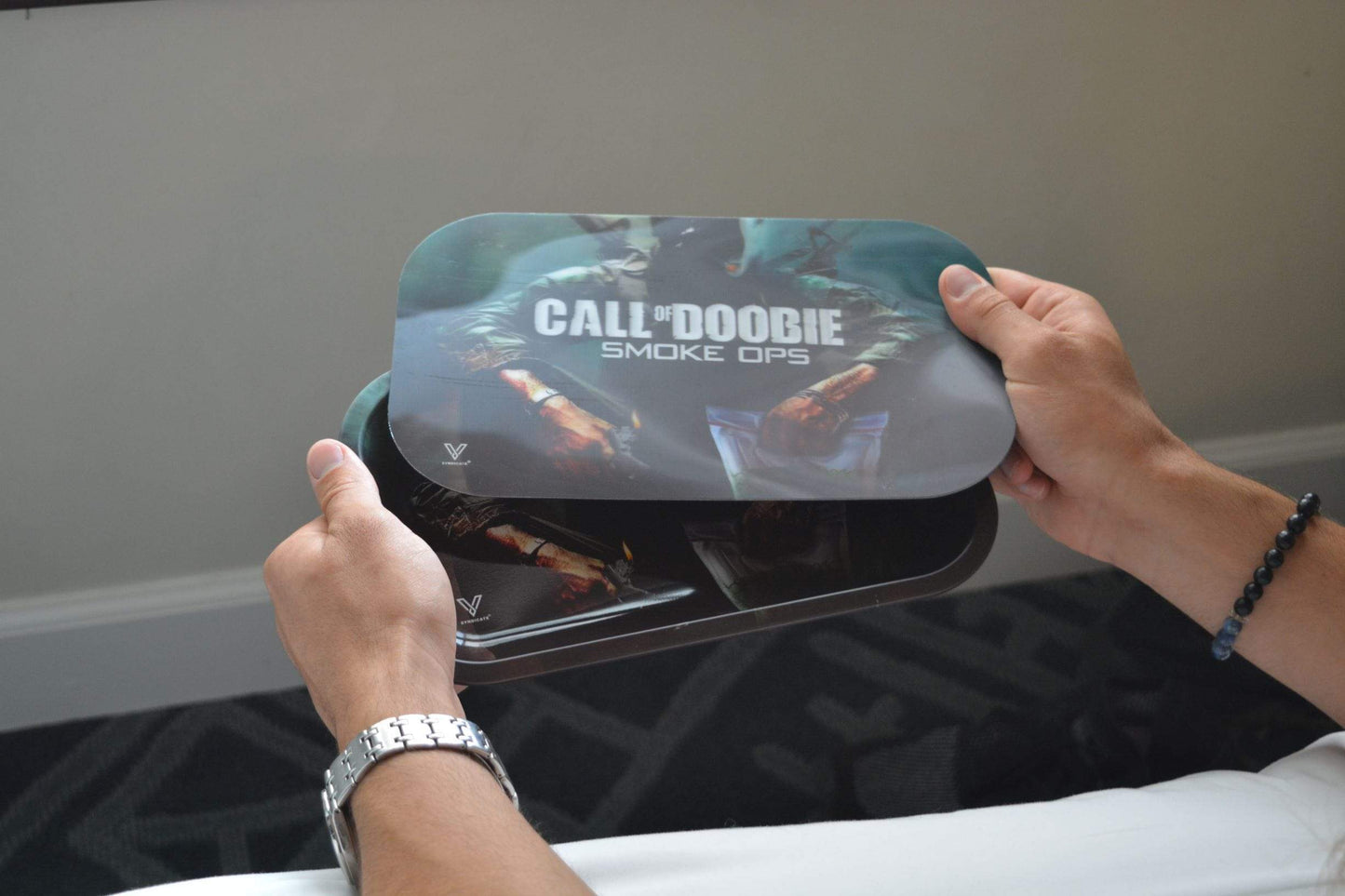 Call of Doobie Rollin Tray With Magnetic Lid 2 Size Options