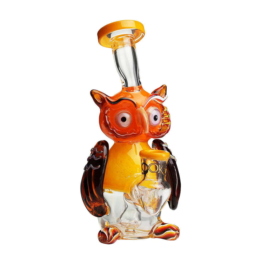 Lookah Glass 9" Mini Nerdy Owl Water Pipe