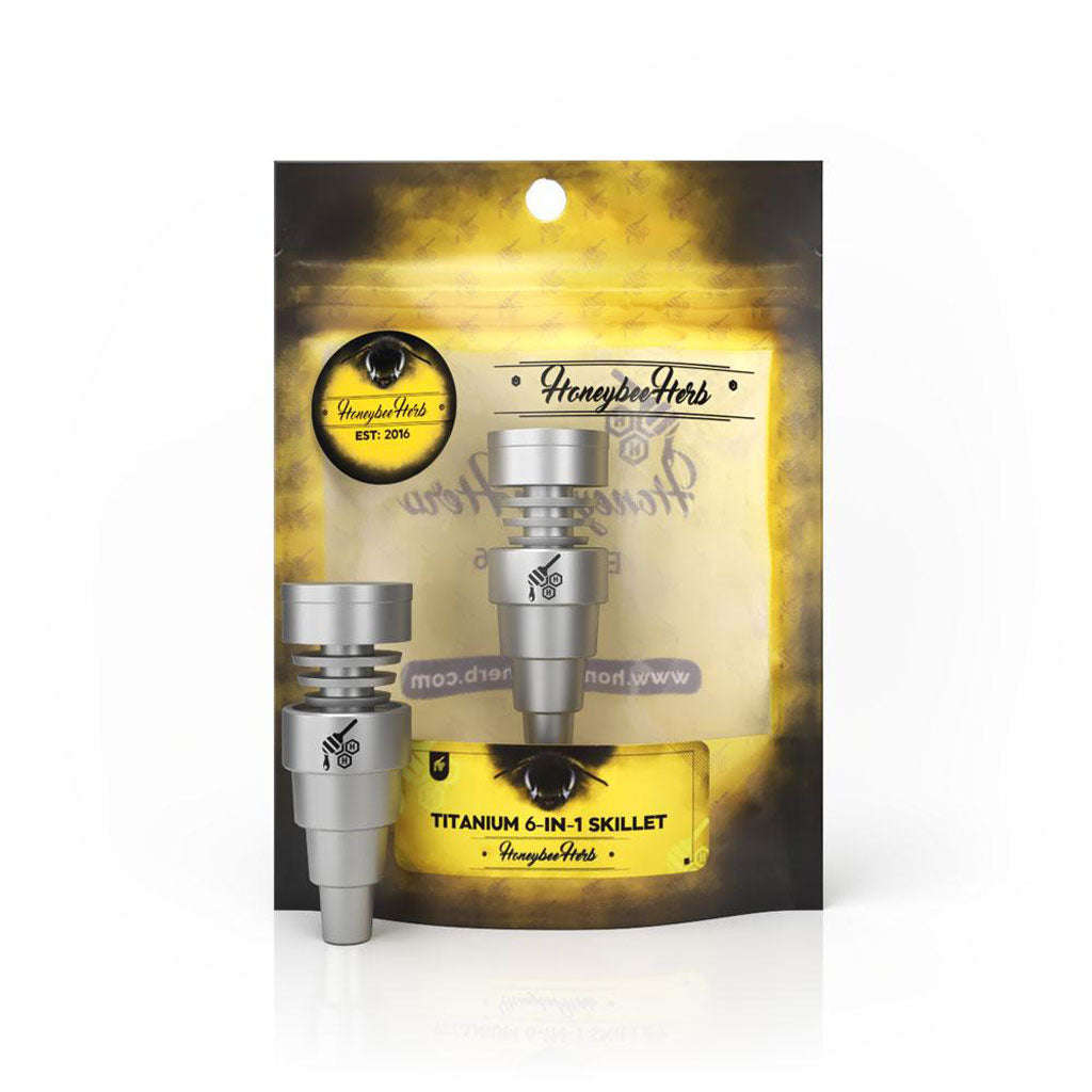 TITANIUM 6 IN 1 SKILLET DAB NAIL 2 Color Options