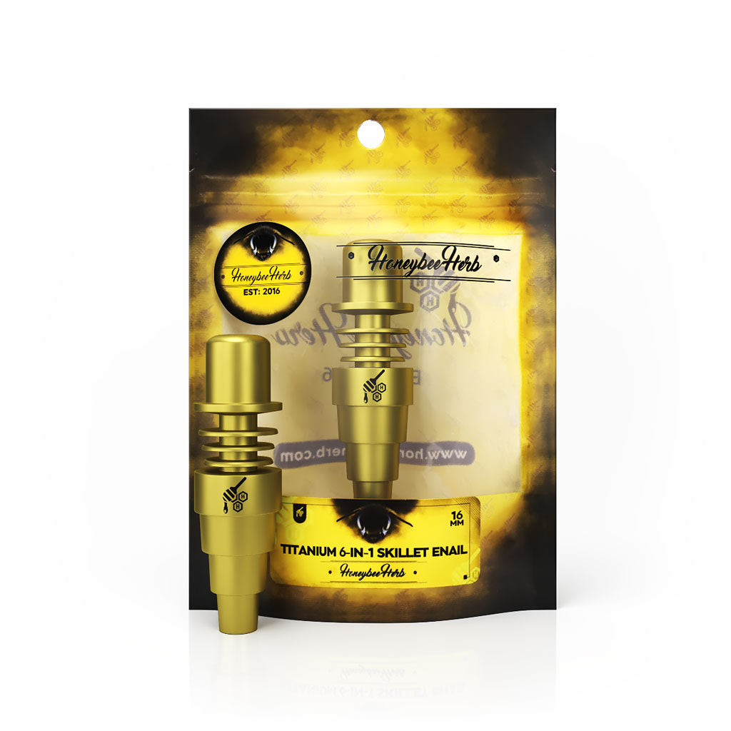 TITANIUM 6 IN 1 SKILLET ENAIL DAB NAIL 2 Sizes & 2 Color Options