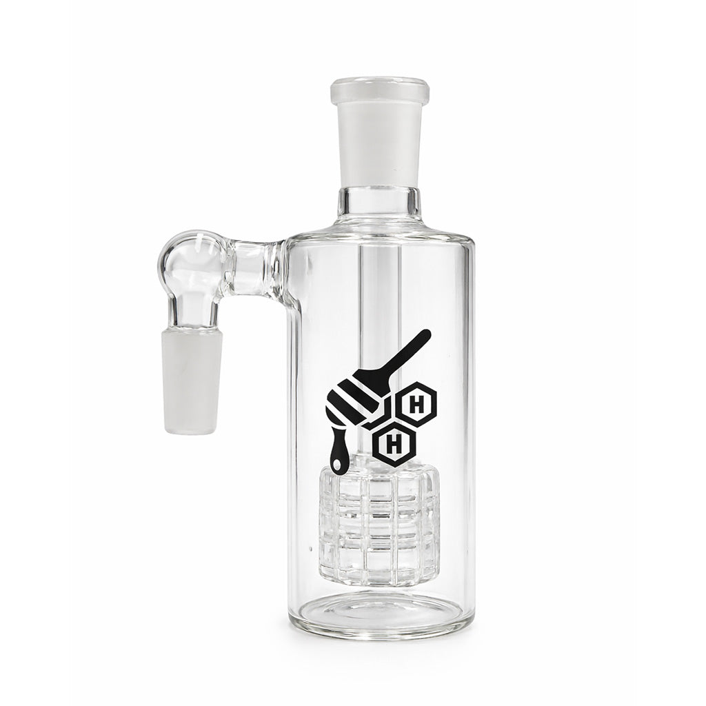Honeybee Herb Matrix Perc Glass Cylinder Ash Catcher - 2 Angle Options & 3 Color Options