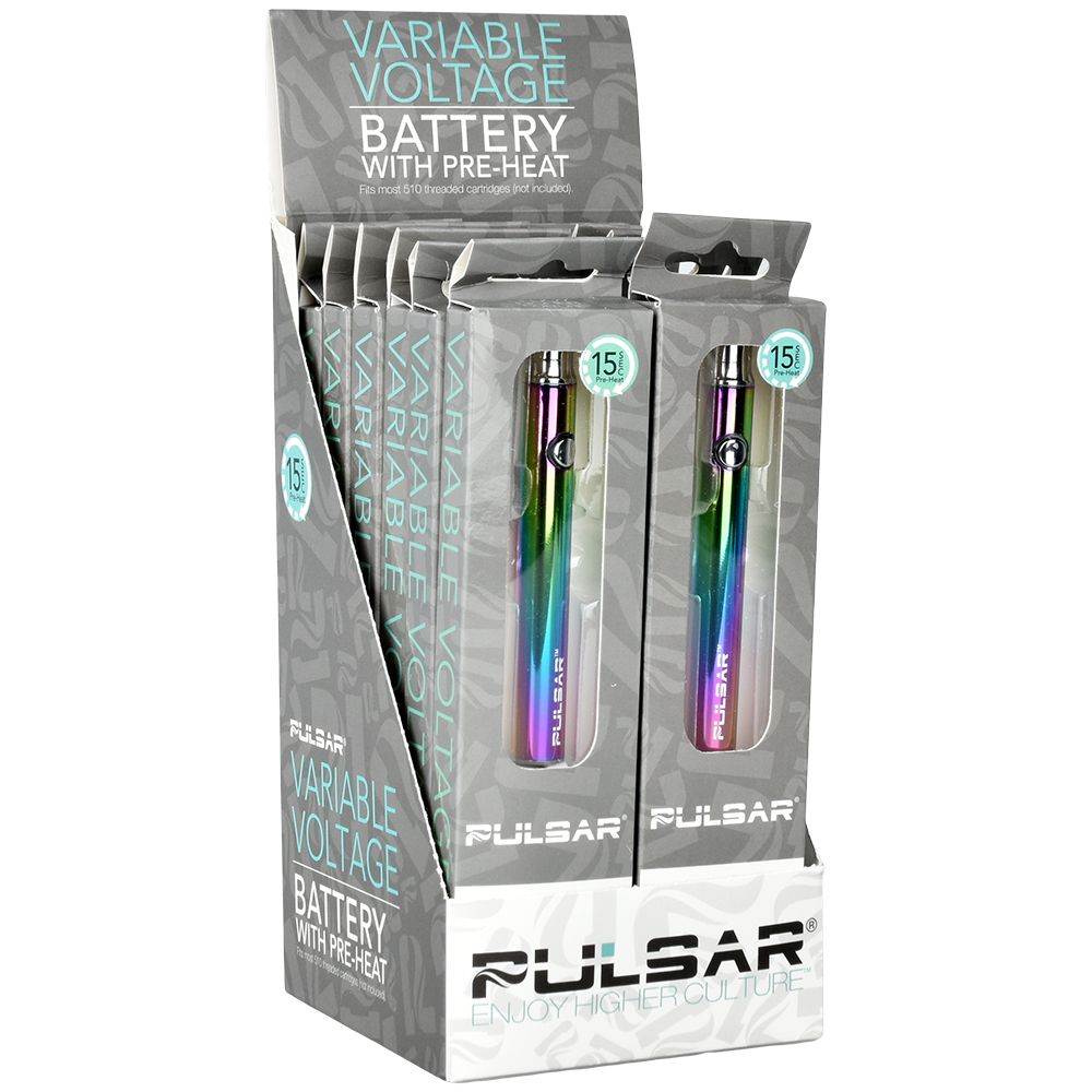 Pulsar Variable Voltage Battery w/ Preheat | 350mAh | 12ct Display 11 Color Options