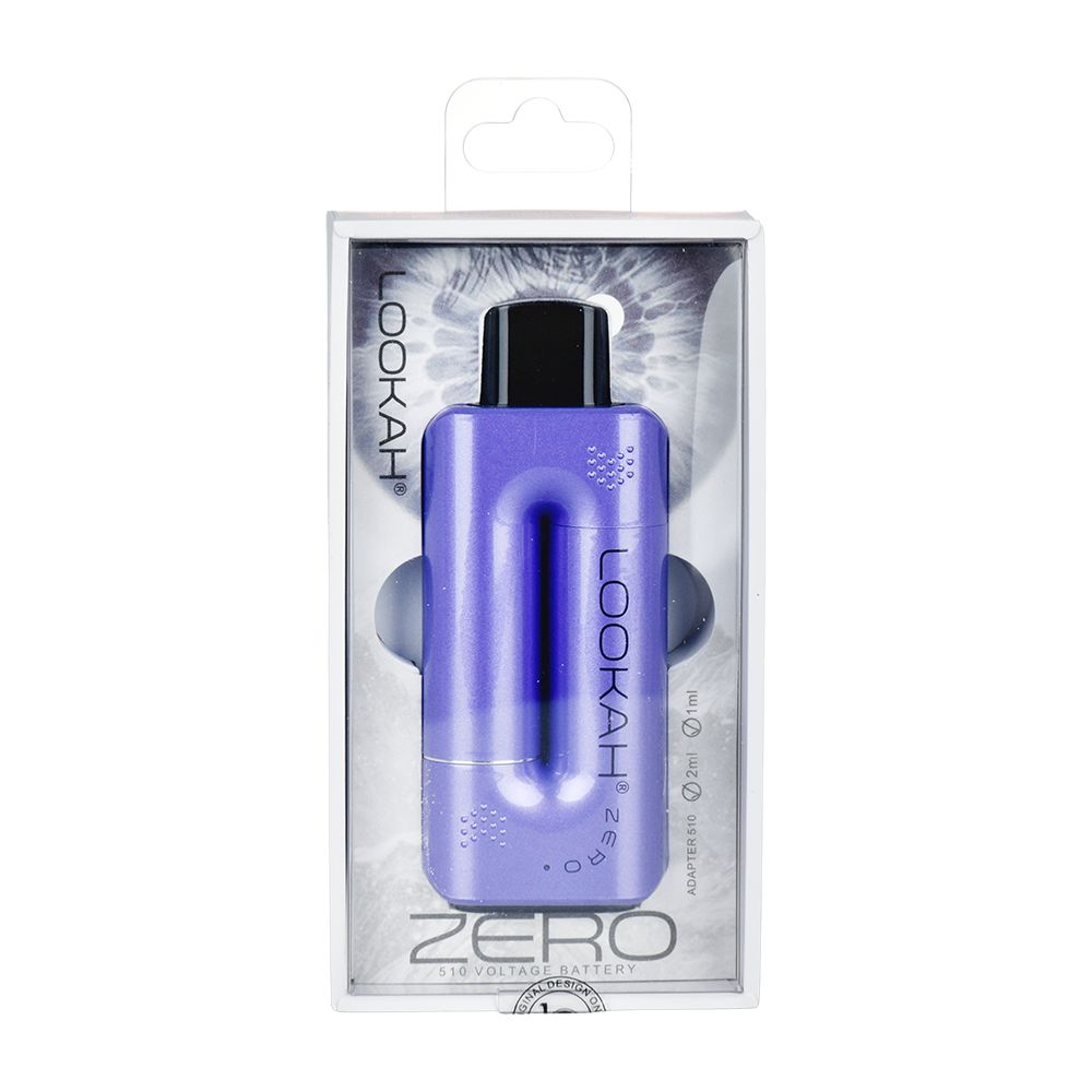 LOOKAH Zero in Purple shown inside its official retail box, highlighting the premium presentation and high-quality branding.