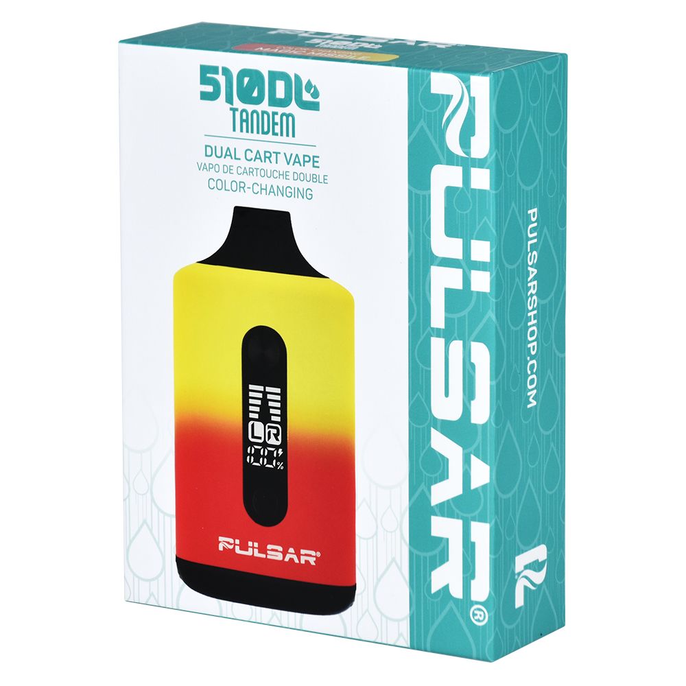 Pulsar 510 DL Tandem Thermo Dual Cart Vaporizer front retail box