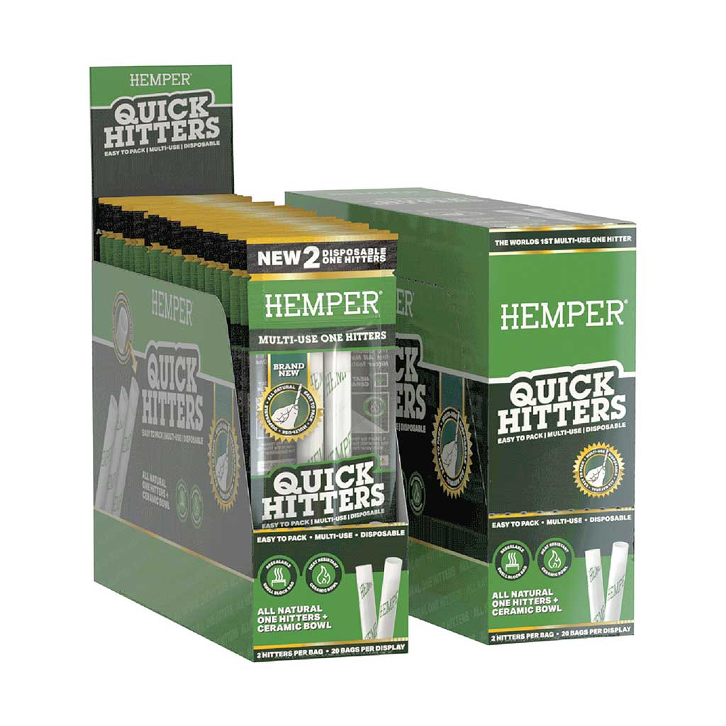 Hemper Quick Hitters - Disposable Multi-Use One Hitters - 2 Pack