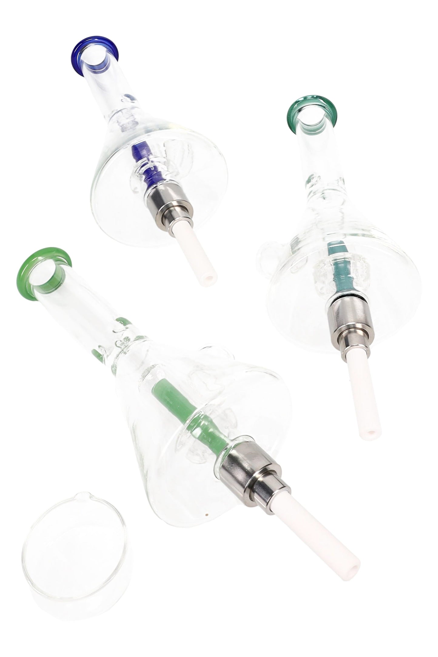 Glass Beaker Dab Straw Kit “Beaker Sipper” – 6.5″ – Ceramic Tip – Assorted