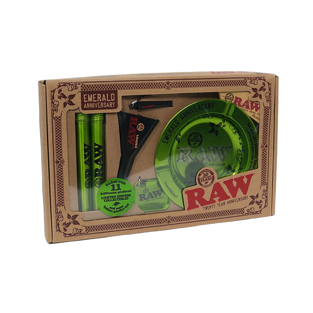 RAW 20th Anniversary Emerald Smoker's Kit
