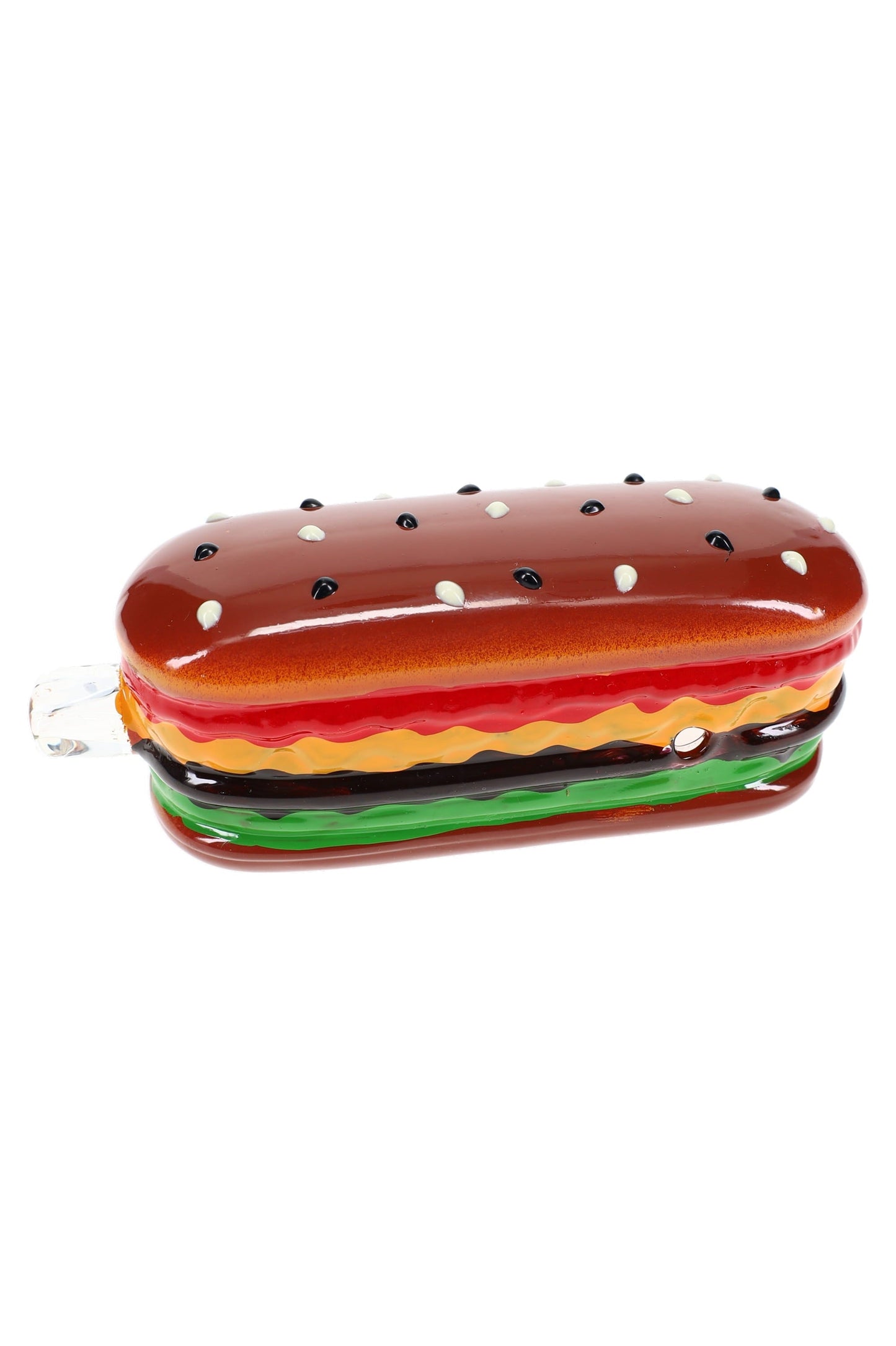 Glass Sandwich Hand Pipe “Deli Bite” – 5″