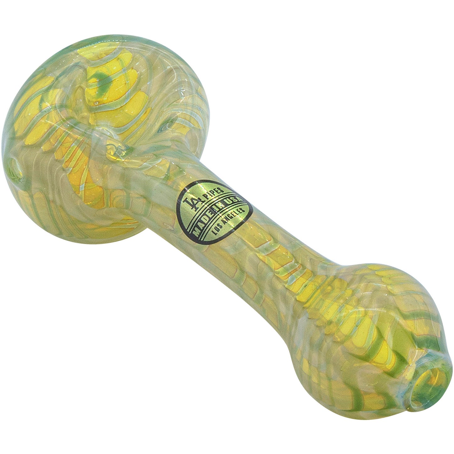 LA Pipes "Raker" Glass Spoon Pipe 2 Sizes & 6 Color Options