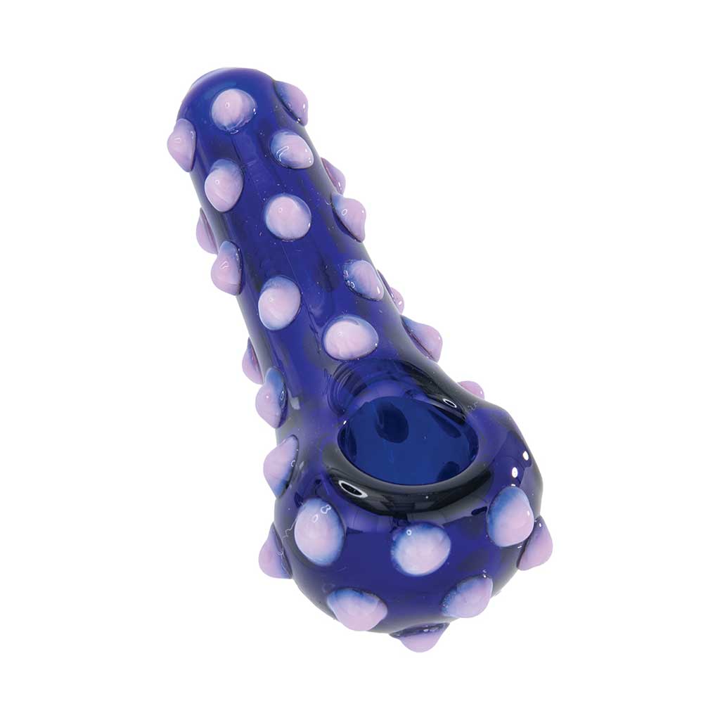 POLKA DOT SPOON STUFFED HAND PIPE MULTIPLE COLORS