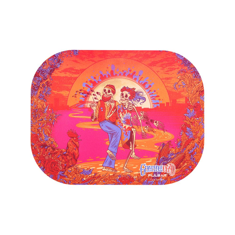 Grateful Dead x Pulsar Mini Magnetic Rolling Tray Lid - Sunset Dance / 7"x5.5"