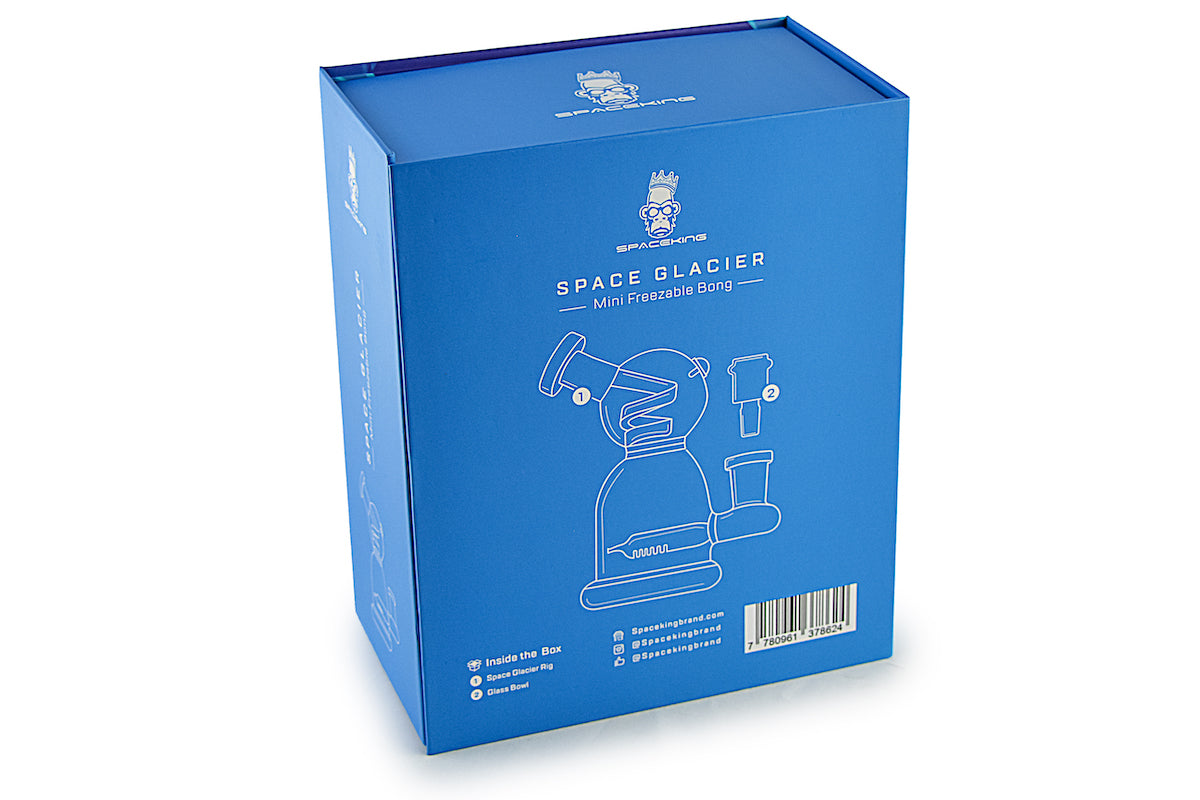 Space King Glass Space Glacier Freezable Bong