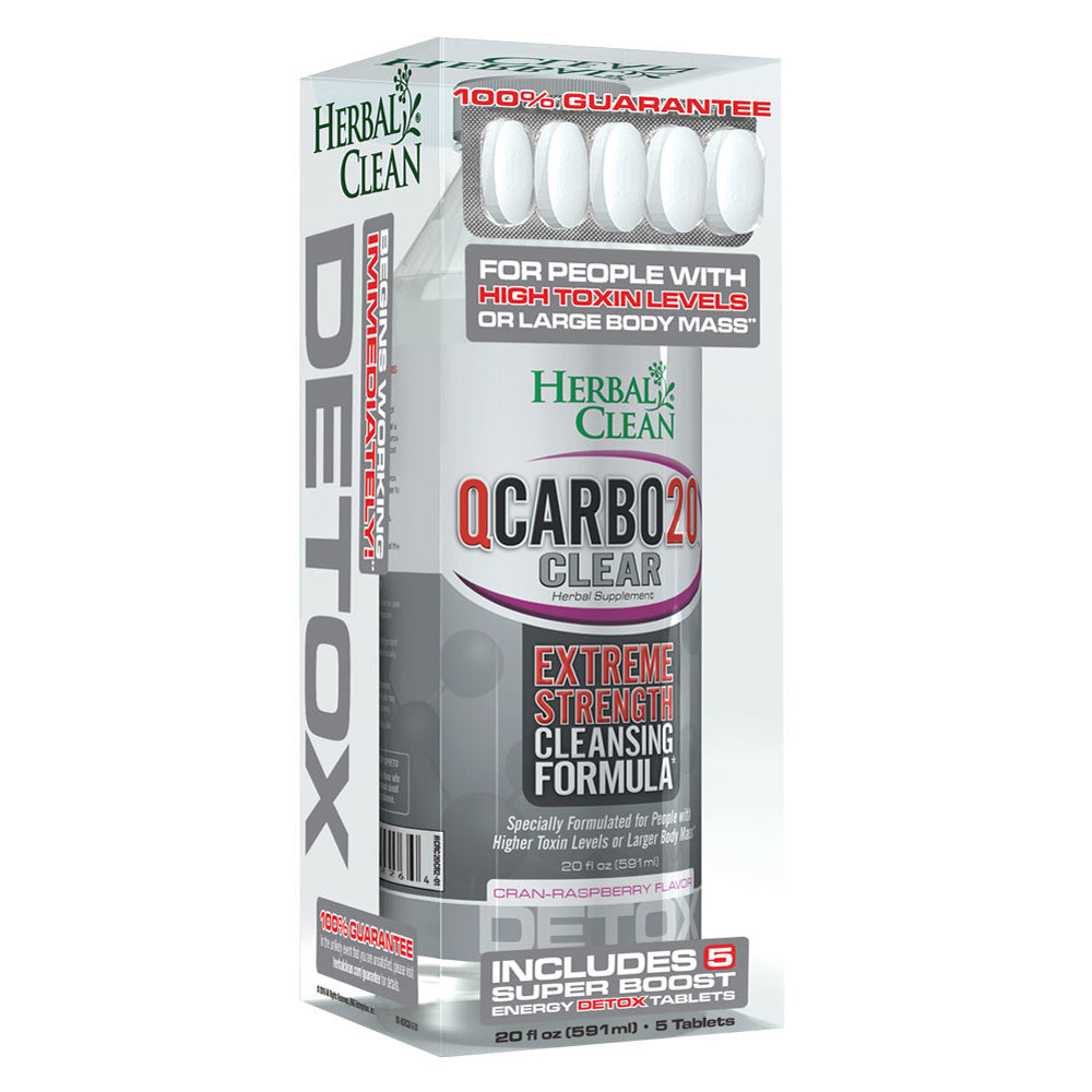 Herbal Clean QCarbo20 Clear | 20oz 3 Flavors