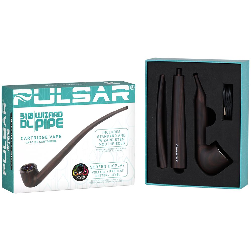 Pulsar 510 DL Wizard Pipe Variable Voltage Cartridge Vape | 650mAh