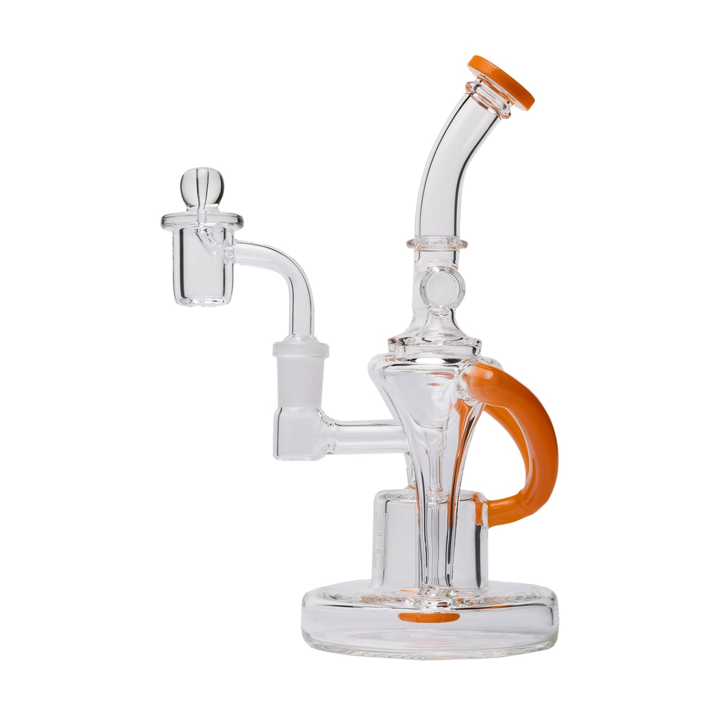 Human Grade Dualing Recycler Glass Rig Water Pipe