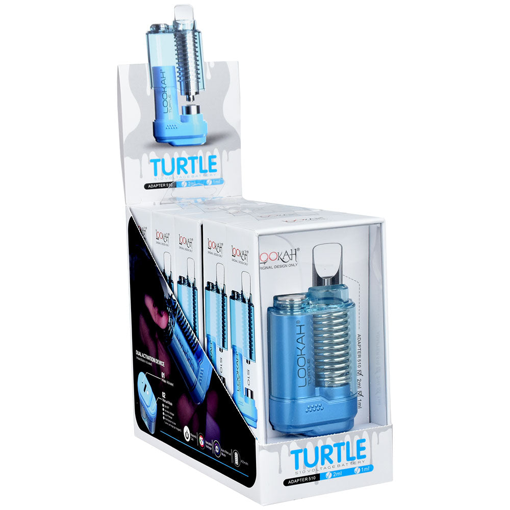 Lookah Turtle Variable Voltage 510 Battery | 500mAh | 5pc Display 5 Color Options