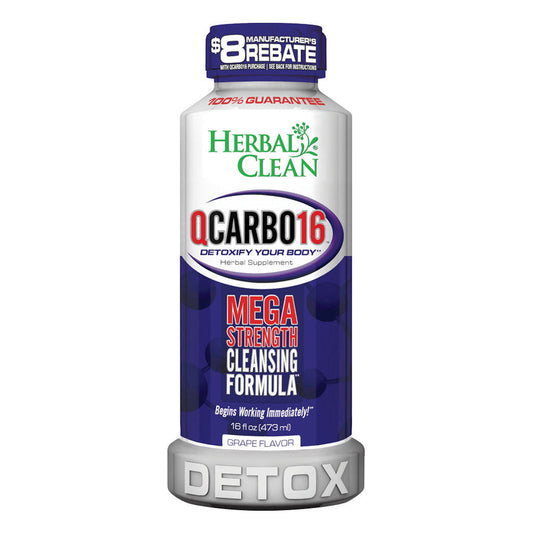 Herbal Clean QCarbo16 Liquid | 16oz 4 Flavors