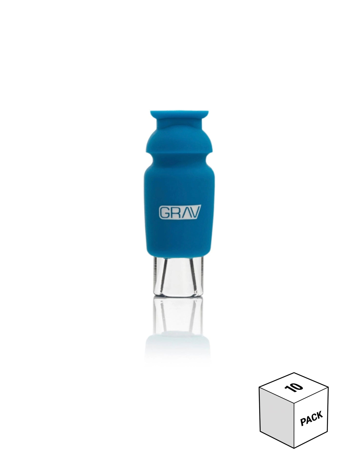 GRAV® Silicone-Capped Glass Crutch 10packs 8 Color Options