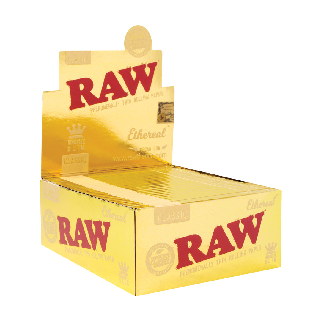 RAW Ethereal Rolling Papers 24ct Different Sizes Available
