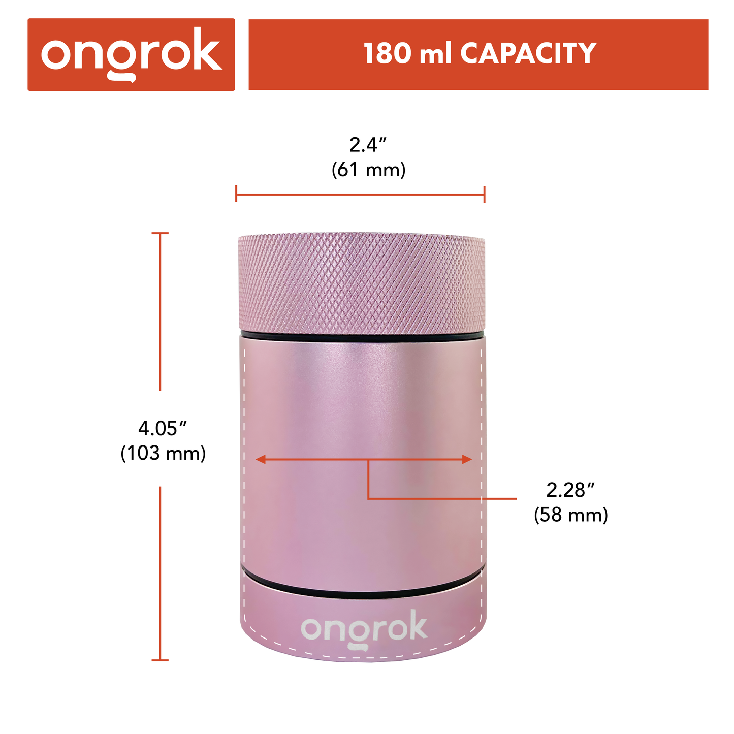 Ongrok Aluminum Metal Storage Jar 5 Color Options