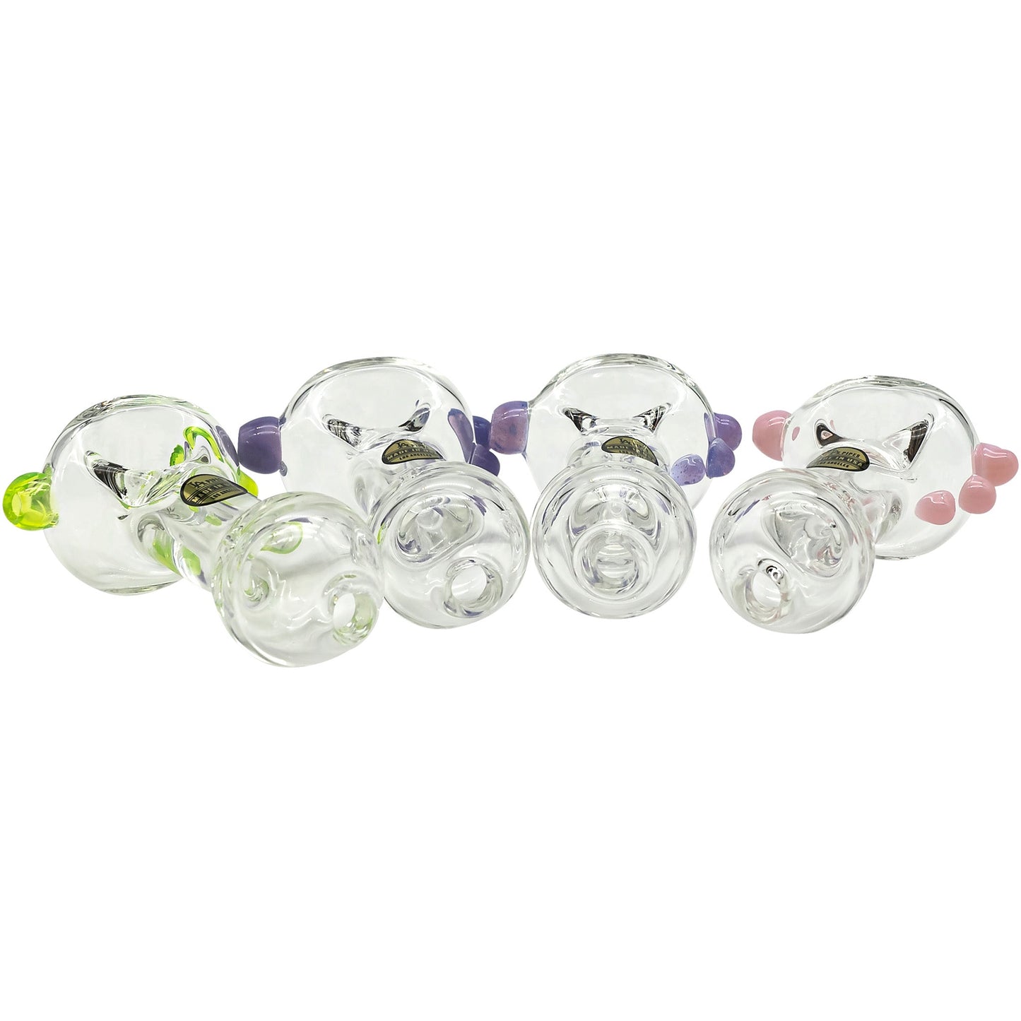 LA Pipes Thick Glass Spoon Pipe 4 Color Options