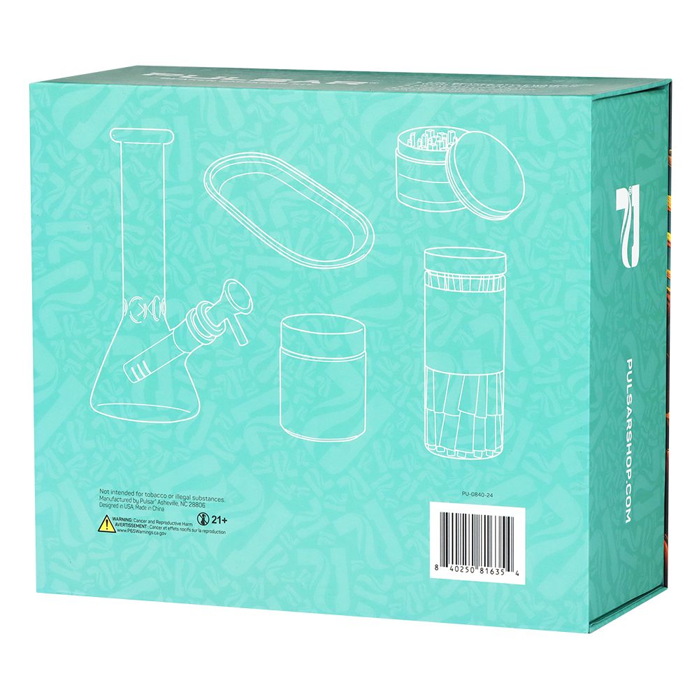 Pulsar Design Series Beaker Water Pipe Smoker's Kit | 7.75"