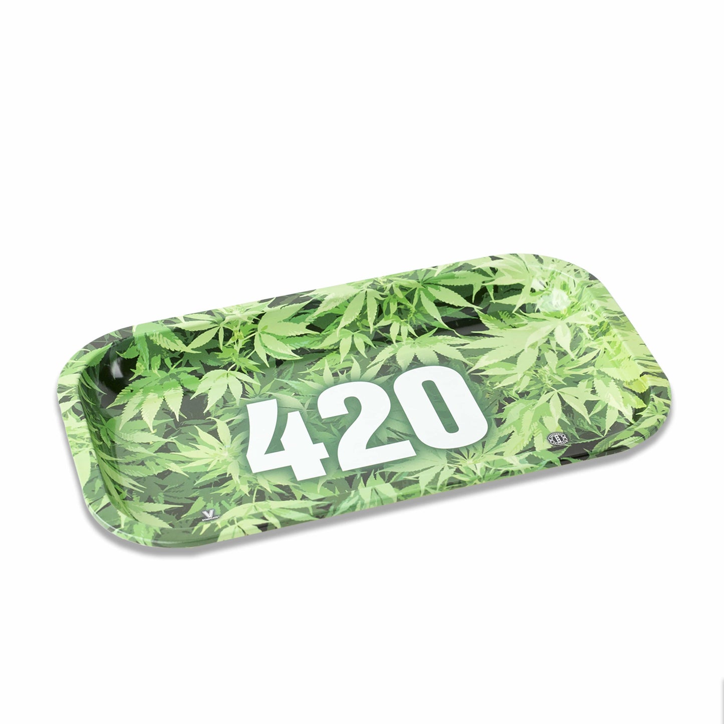 420 Green Metal Rollin' Tray 2 Size Options