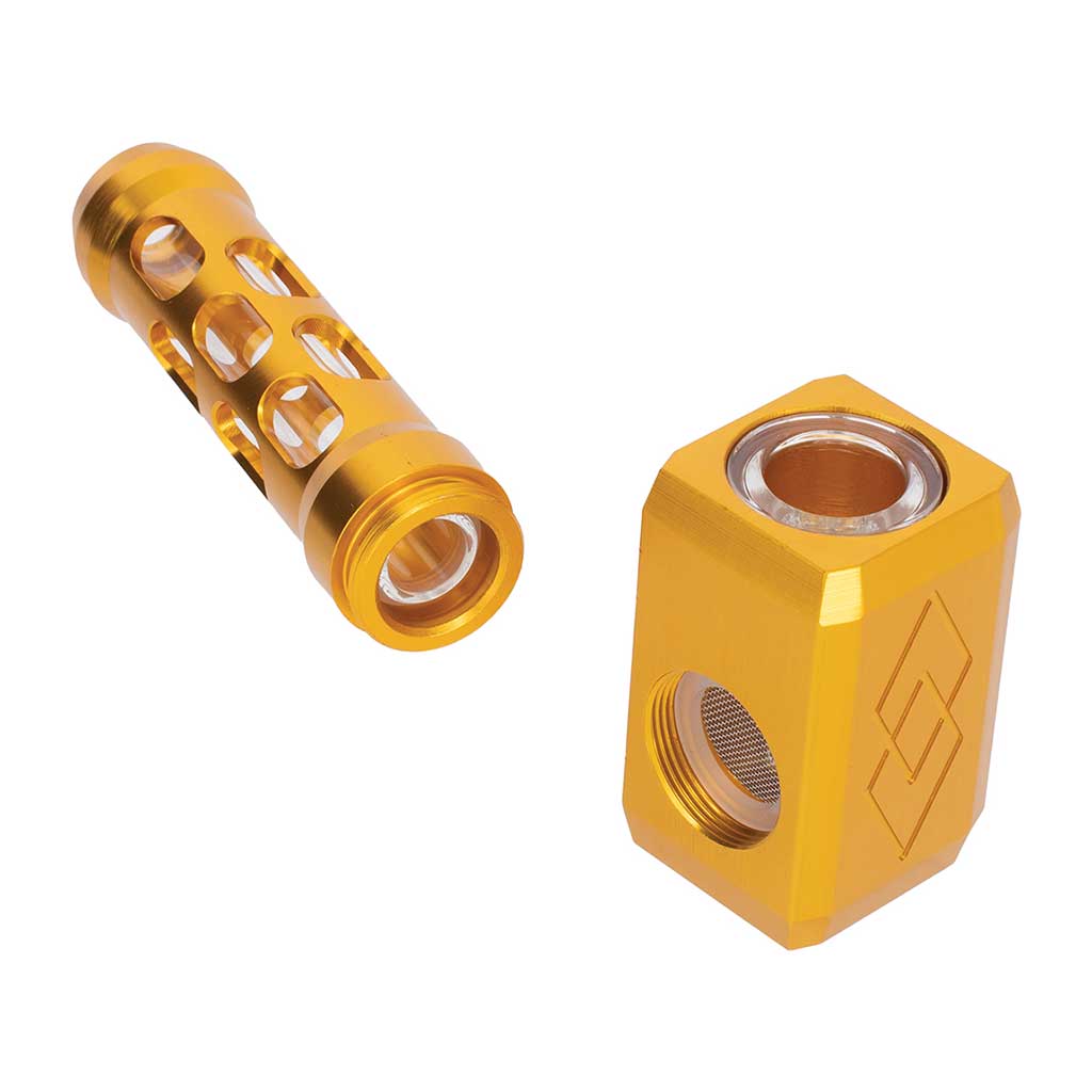 HAMMER ALUMINIUM GLASS PIPE MULTIPLE COLORS