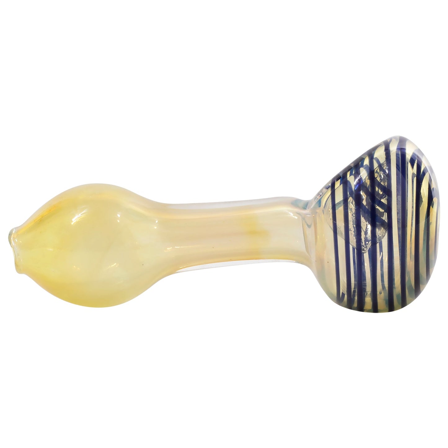 LA Pipes Spiral-Head Color Changing Glass Spoon Pipe 2 Sizes and 5 Color Options