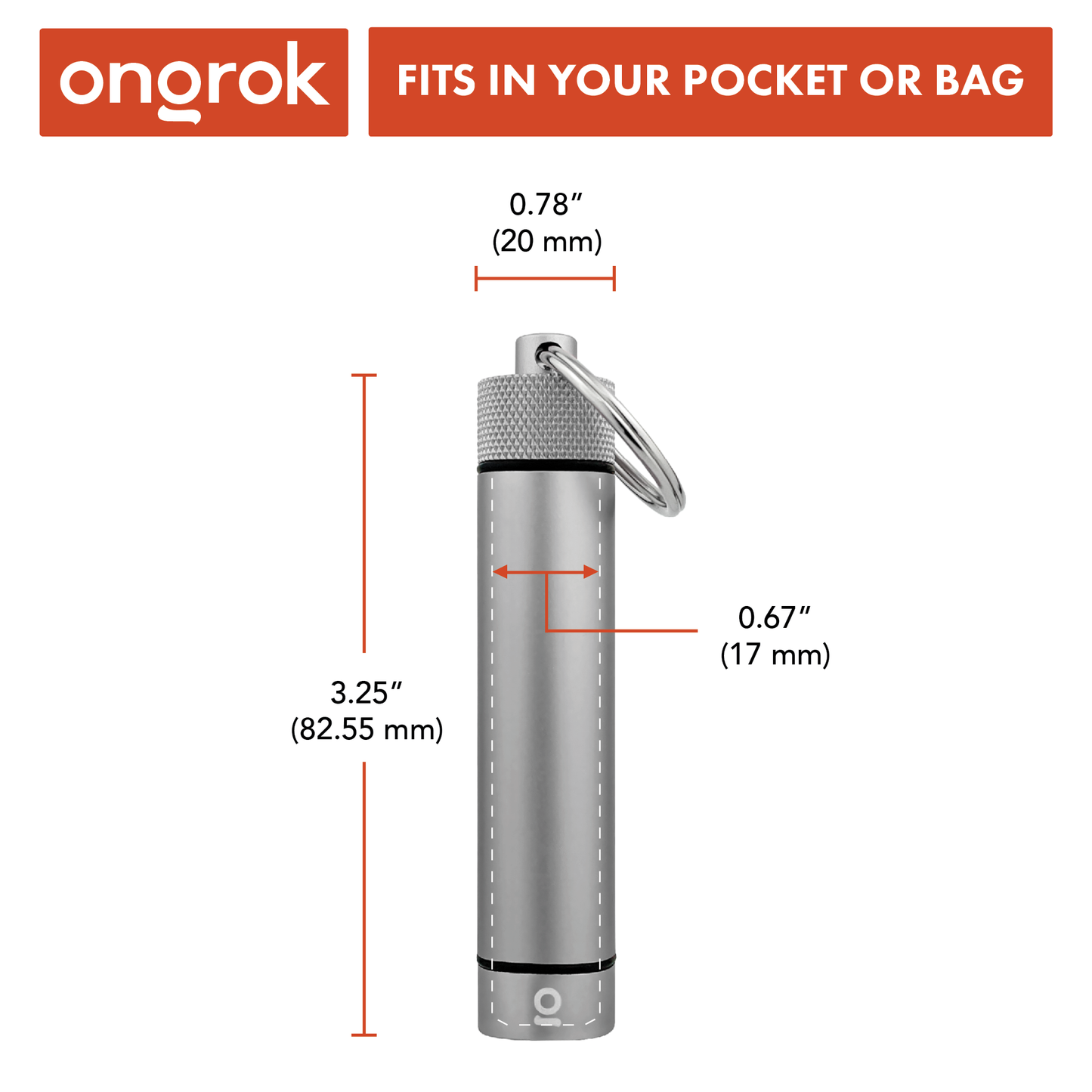 Ongrok Aluminum Storage Keychain 5 Color Options