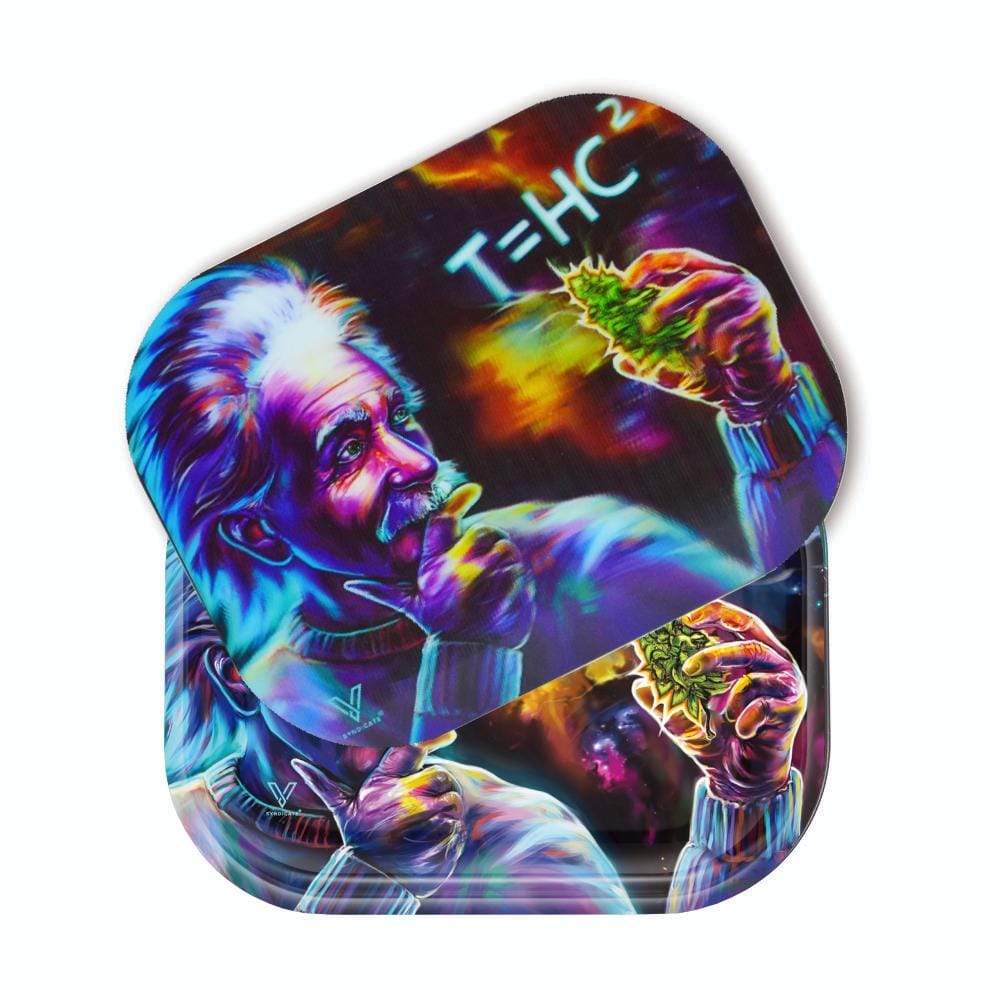 T=HC2 Einstein Black Hole Rollin Tray With Magnetic Lid 2 Size Options