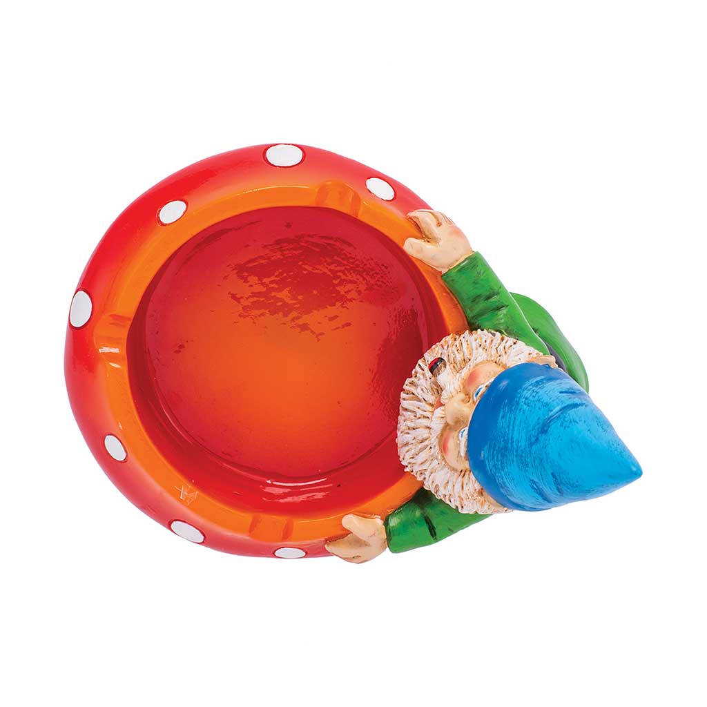 GNOME & MUSHROOM ASHTRAY