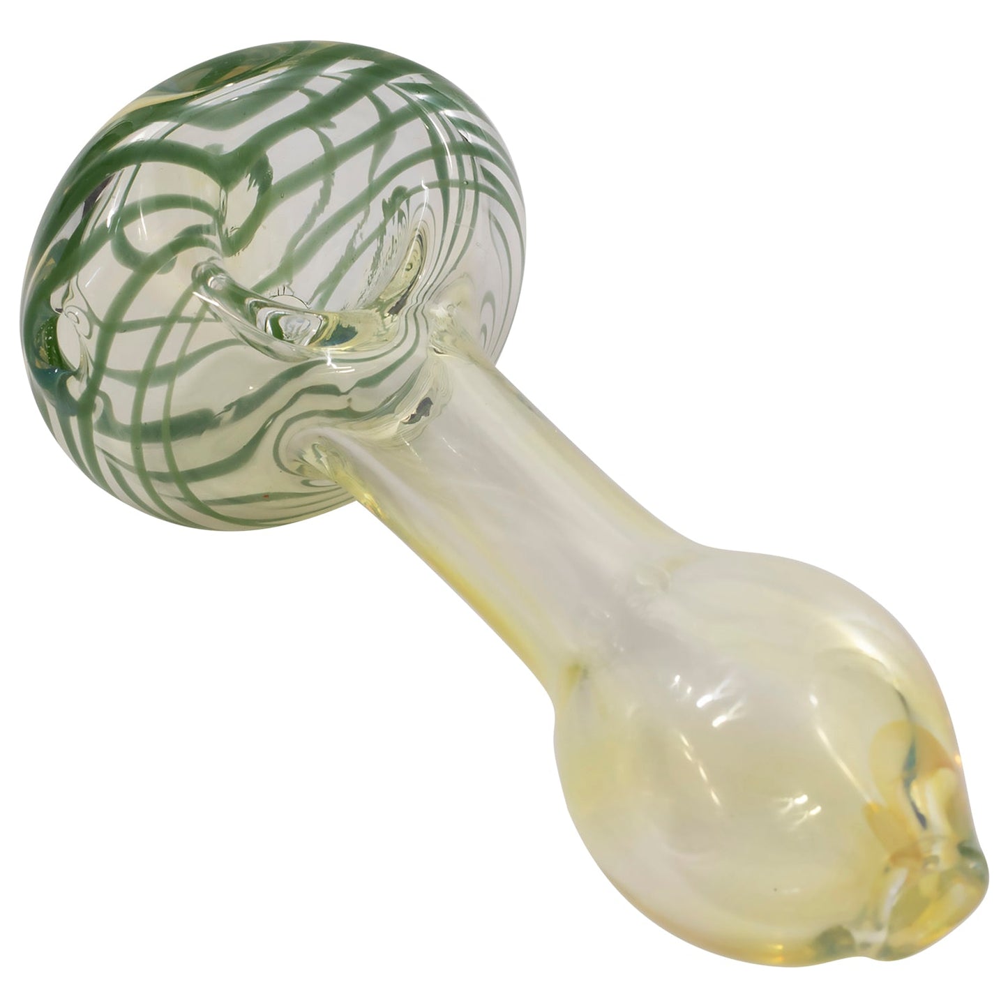 LA Pipes Spiral-Head Color Changing Glass Spoon Pipe 2 Sizes and 5 Color Options