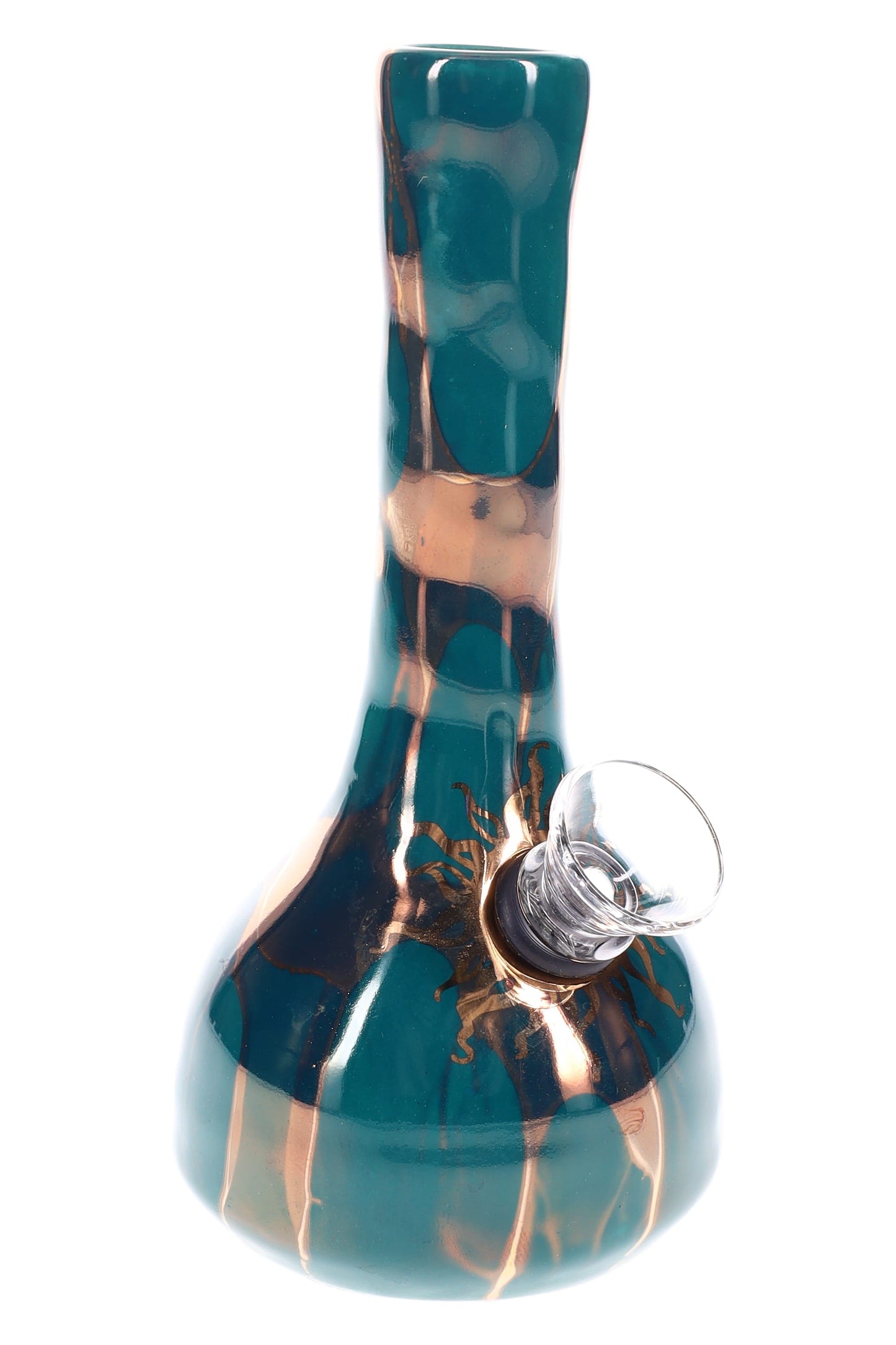 Ancient Creations Ceramics Mini Ceramic Water Pipe – 5″ – US-Made