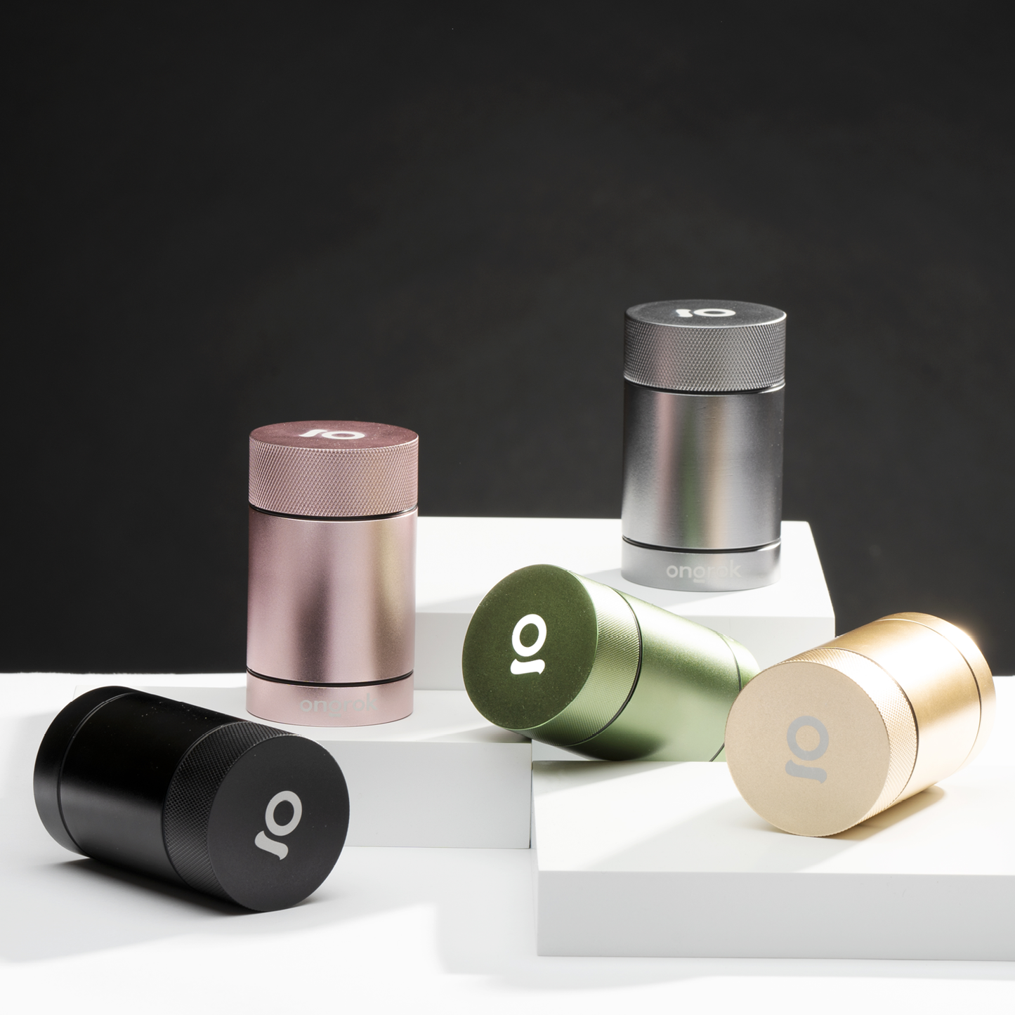 Ongrok Aluminum Metal Storage Jar 5 Color Options