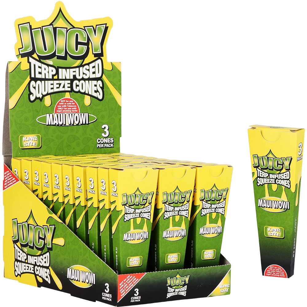 Juicy Terp Infused Squeeze Cones | Maui Wowi | 30pk Display