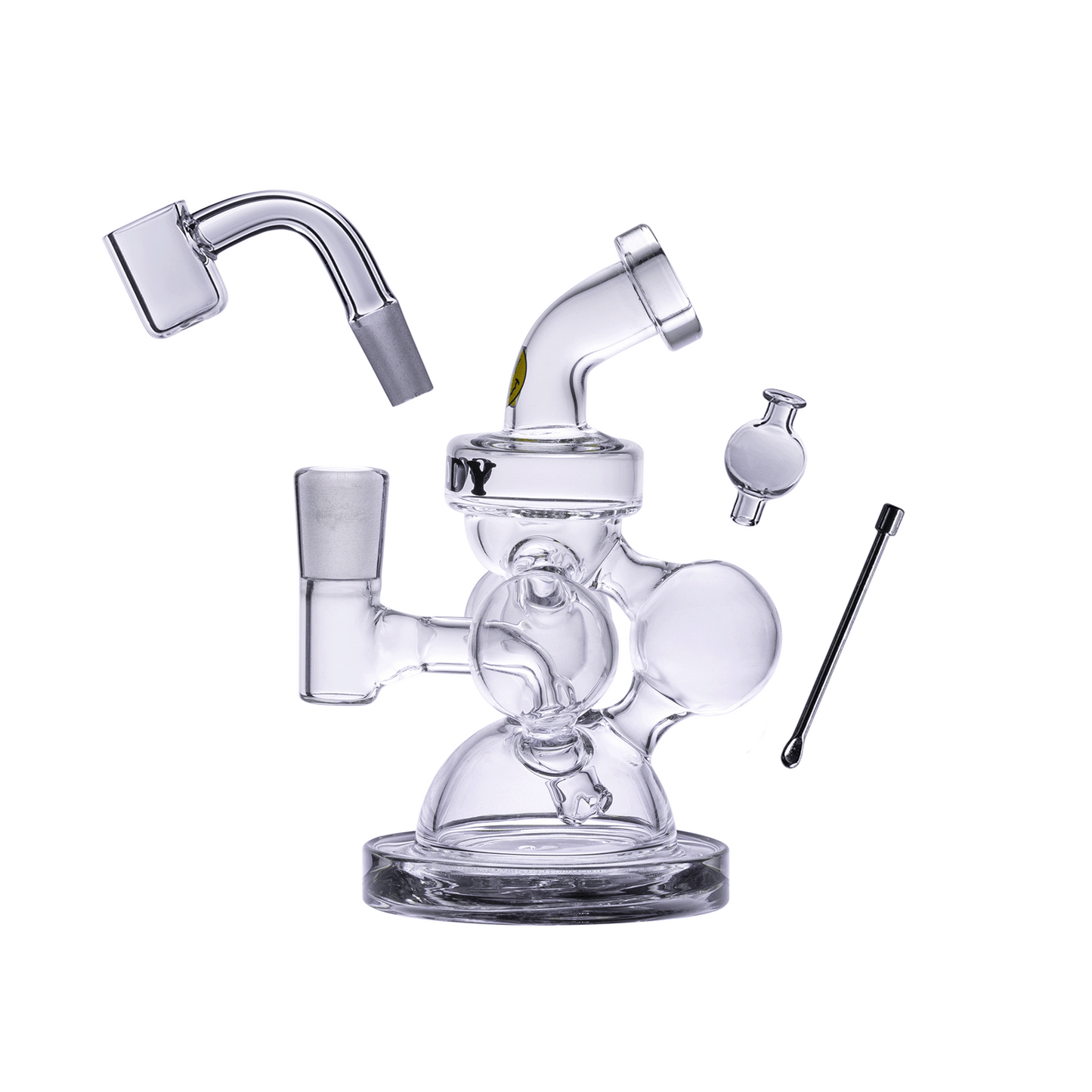 Goody Glass - Atom Mini Dab Rig 4-Piece Kit 4 Color Options Available
