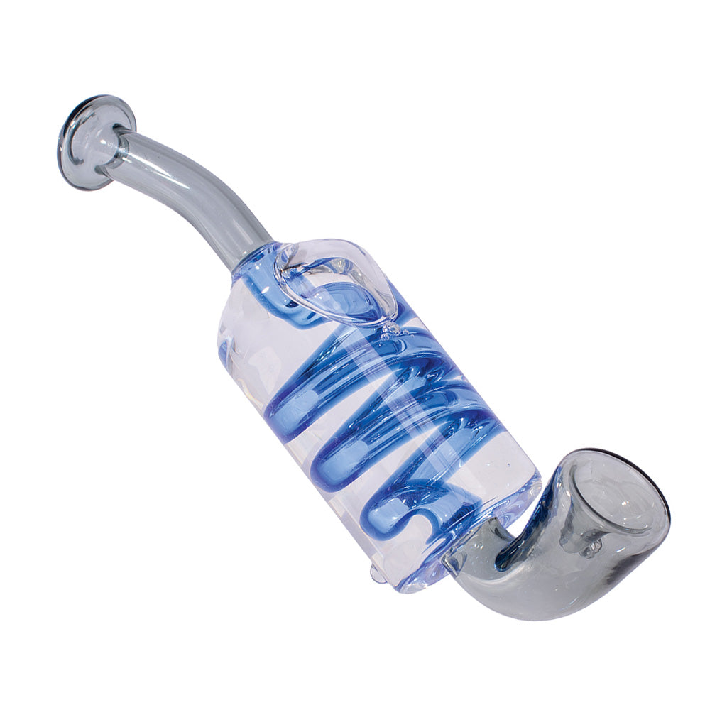 COIL GLYCERIN SHERLOCK HAND PIPE MULTIPLE COLORS