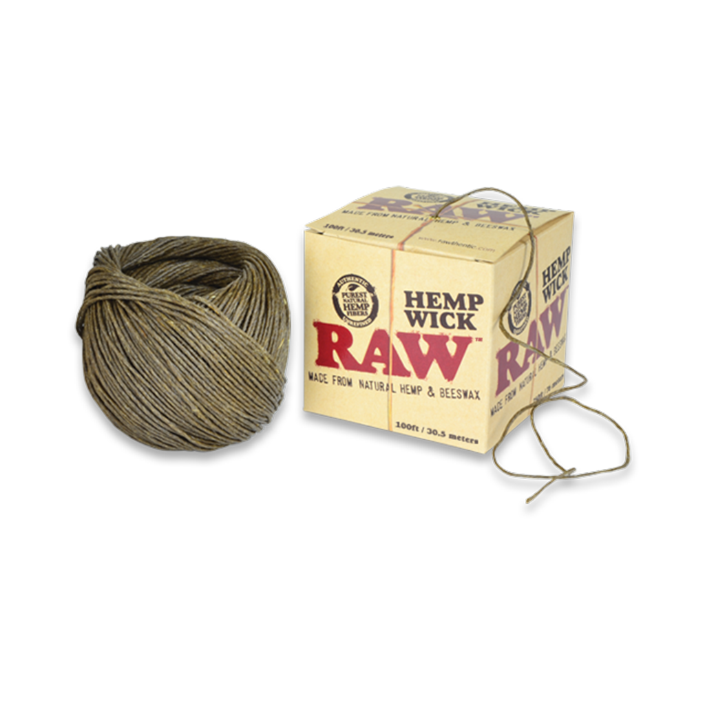 RAW Hemp Wick 4 Size Options