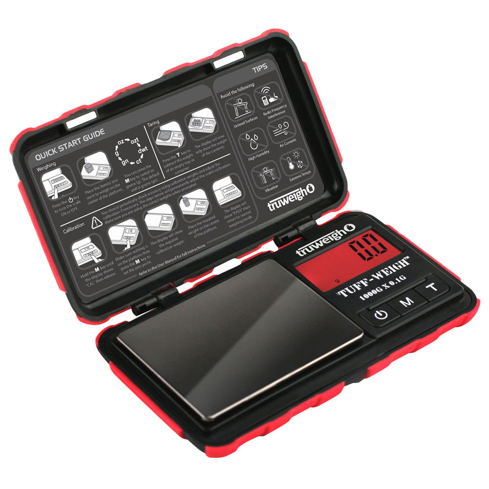 Truweigh Tuff-Weigh Mini Scale | 1000g x 0.1g 2 Color Options