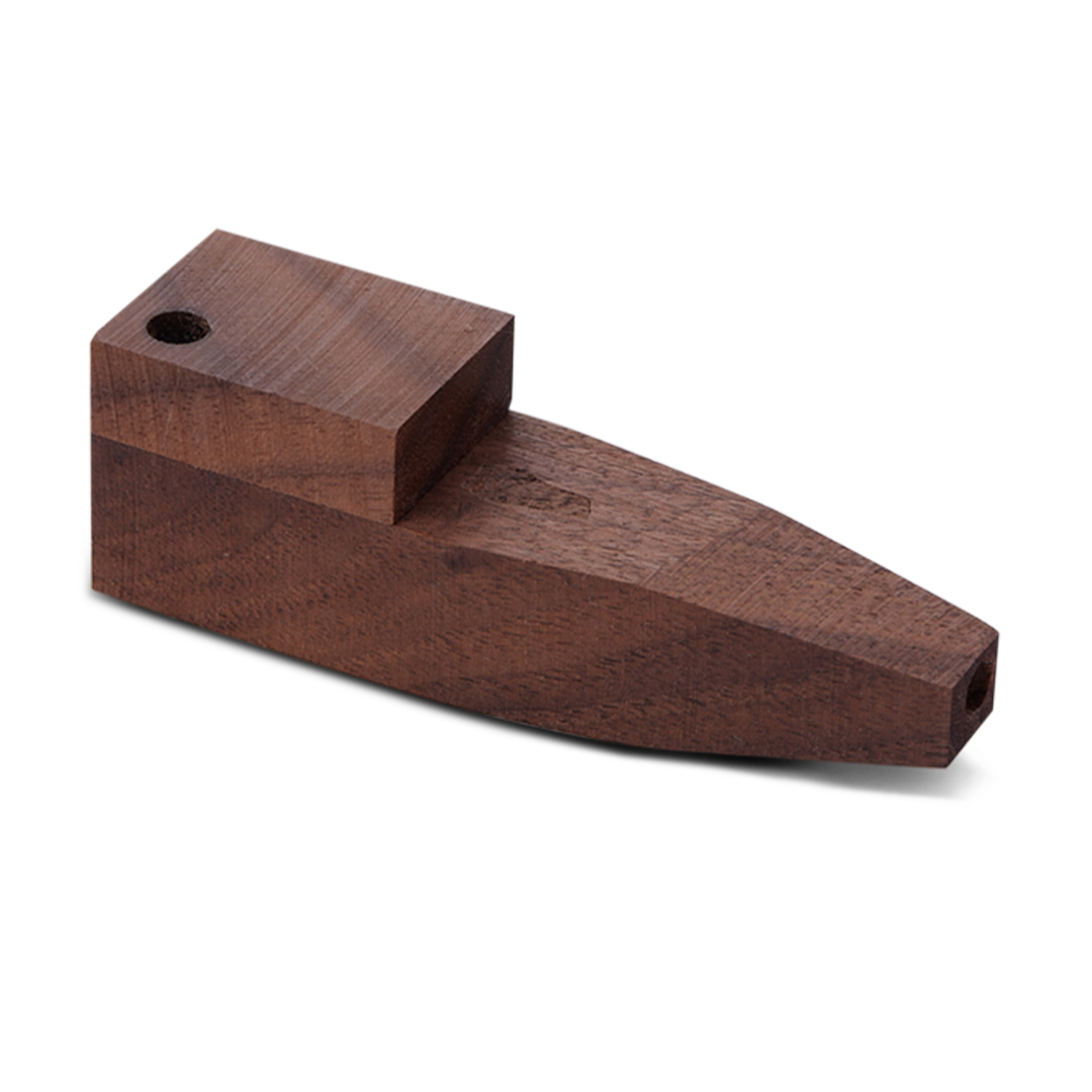 Bearded Square Wood Pipe with Lid 4 Different Wood Options