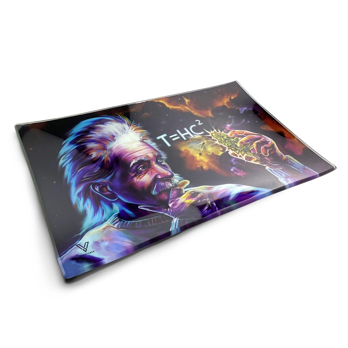 T=HC2 Black Hole Glass Rollin' Tray 2 Size Options